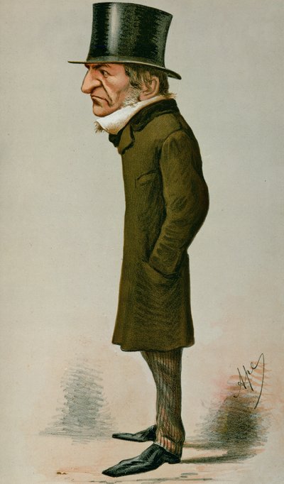 William Ewart Gladstone, Cartoon from Vanity Fair, 6th February 1869 by Carlo Pellegrini